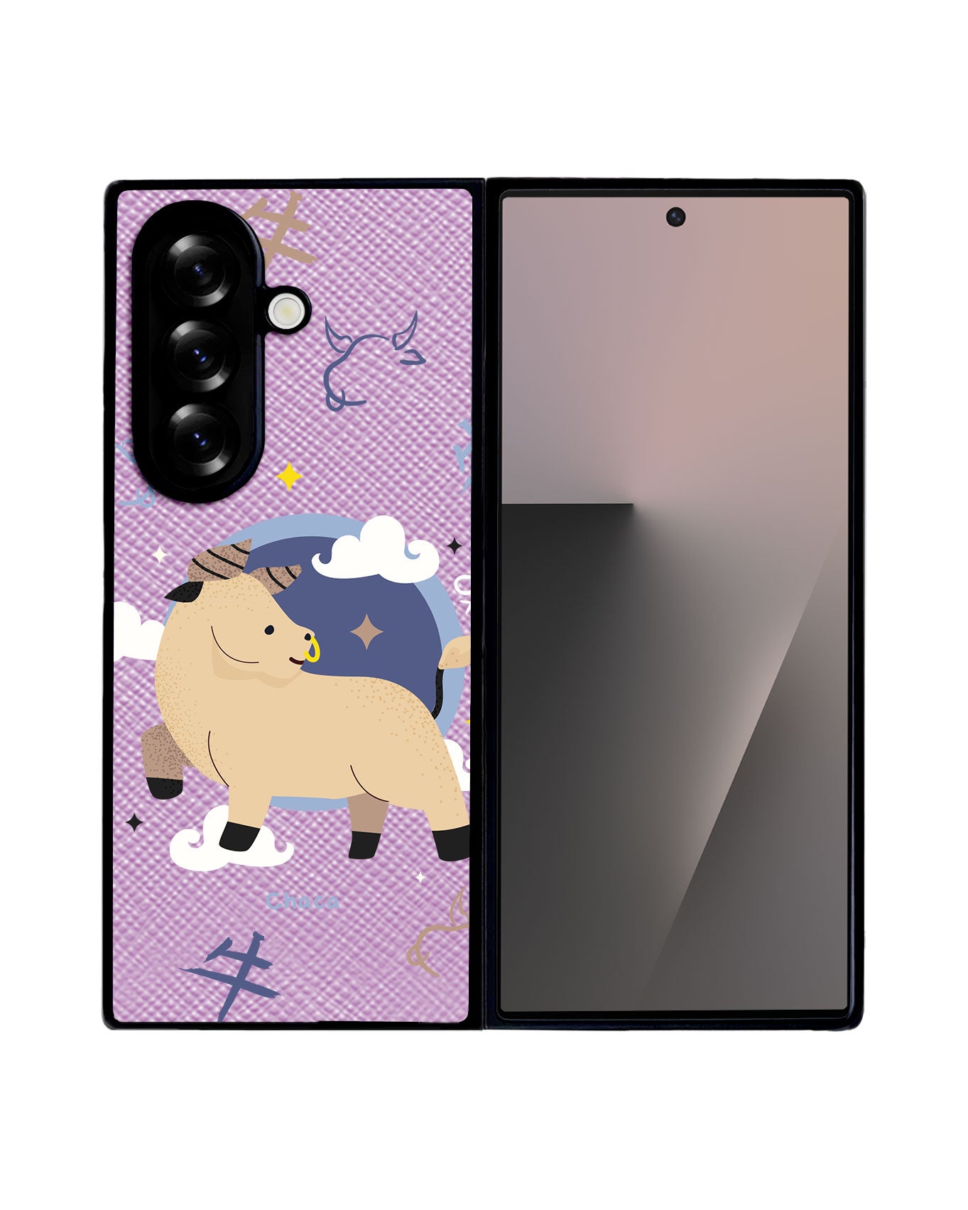 Android Flip / Fold Leather Grip - Ox (Chinese Zodiac / Shio)