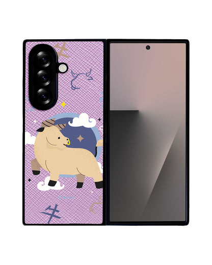 Android Flip / Fold Leather Grip - Ox (Chinese Zodiac / Shio)