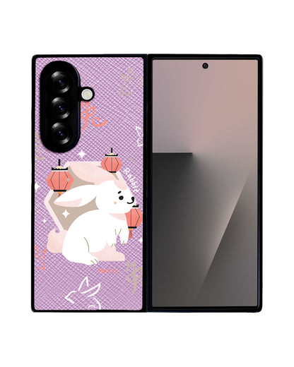 Android Flip / Fold Leather Grip - Rabbit (Chinese Zodiac / Shio)