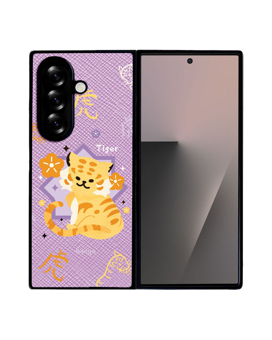 Android Flip / Fold Leather Grip - Tiger (Chinese Zodiac / Shio)