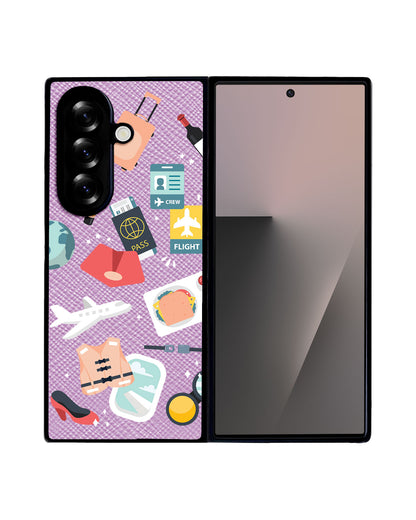 Android Flip / Fold Leather Grip - Stewardess or Flight Attendant