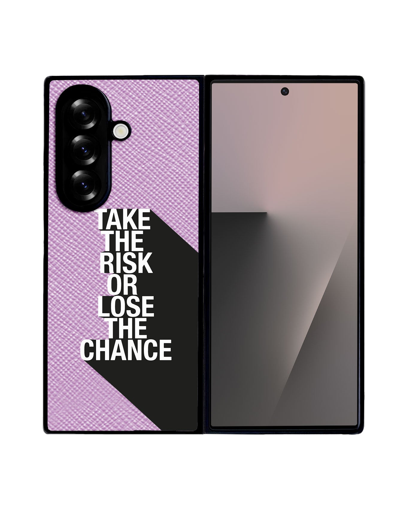 Android Flip / Fold Leather Grip - Take the Risk