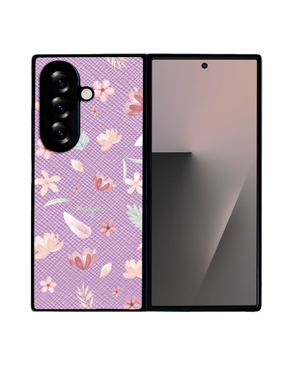 Android Flip / Fold Leather Grip - Wild Flower