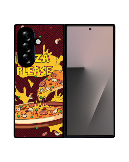 Android Flip / Fold Leather Grip - Pizza