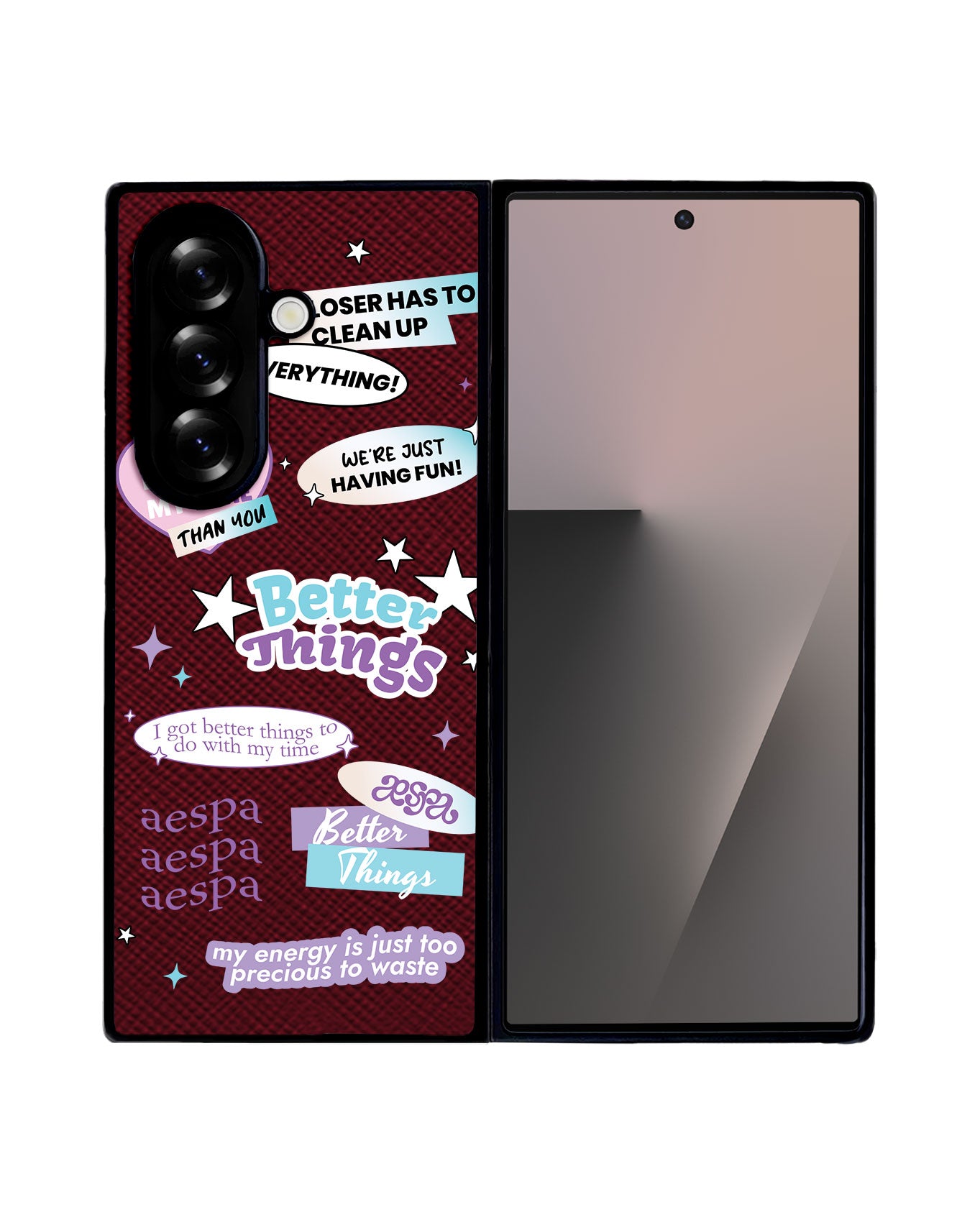 Android Flip / Fold Leather Grip - Aespa Better Things