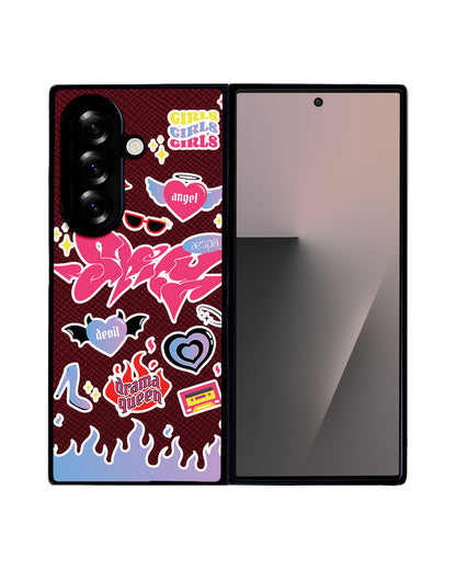 Android Flip / Fold Leather Grip - Aespa Spicy