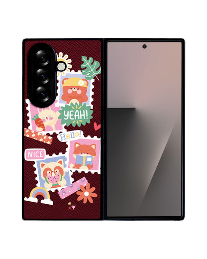 Android Flip / Fold Leather Grip - Animal Squad