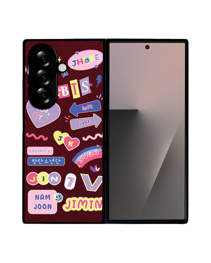 Android Flip / Fold Leather Grip - BTS Members