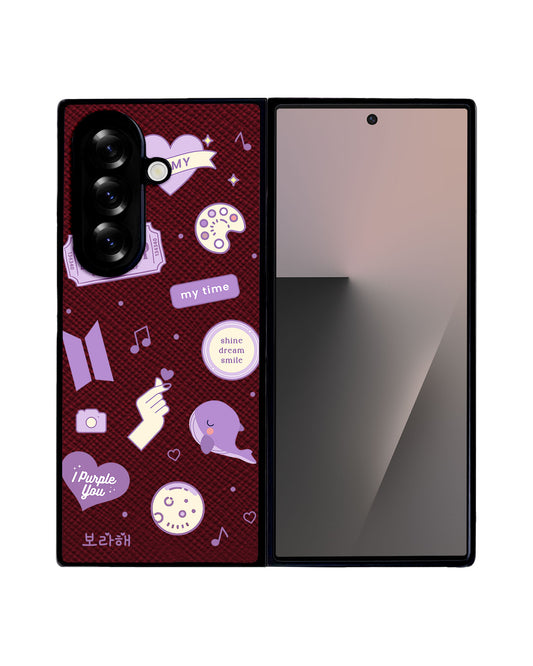 Android Flip / Fold Leather Grip - BTS Sticker Pack