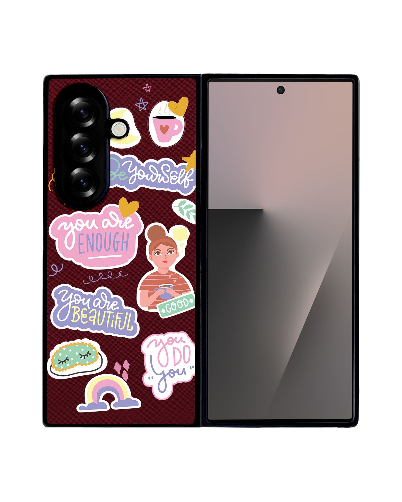 Android Flip / Fold Leather Grip - Be Yourself