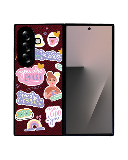 Android Flip / Fold Leather Grip - Be Yourself