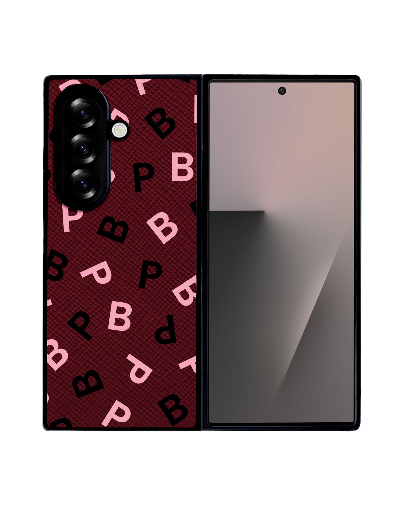Android Flip / Fold Leather Grip - Blackpink Monogram