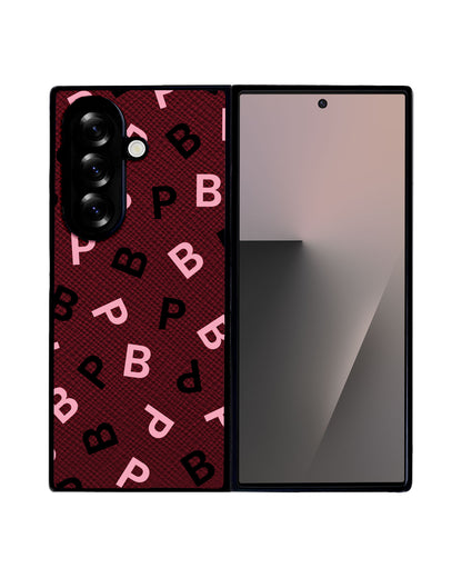 Android Flip / Fold Leather Grip - Blackpink Monogram