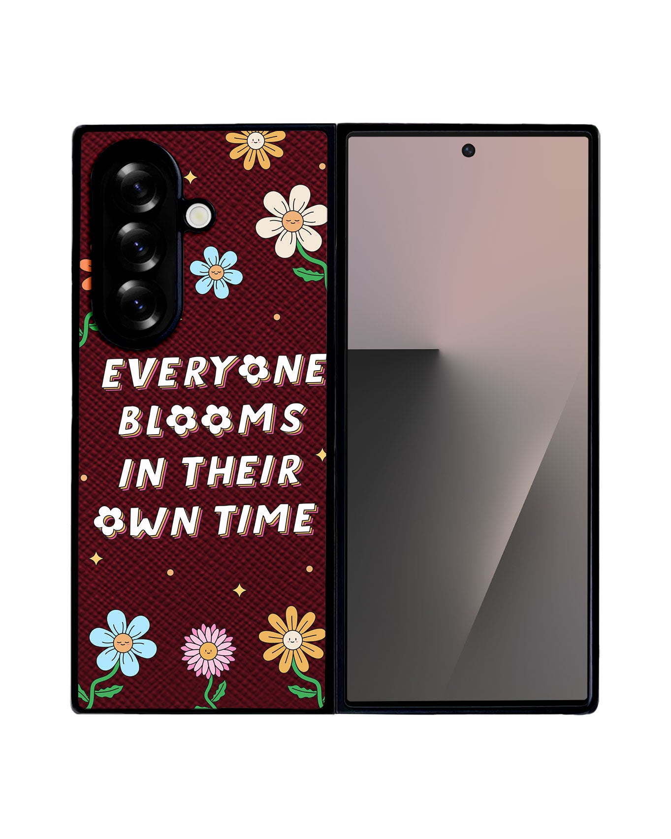 Android Flip / Fold Leather Grip - Blooms
