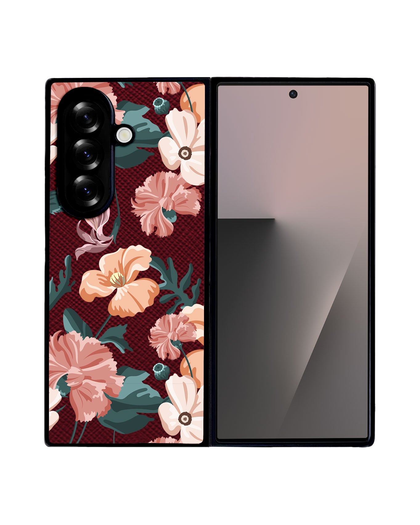 Android Flip / Fold Leather Grip - Botanical Garden 1.0