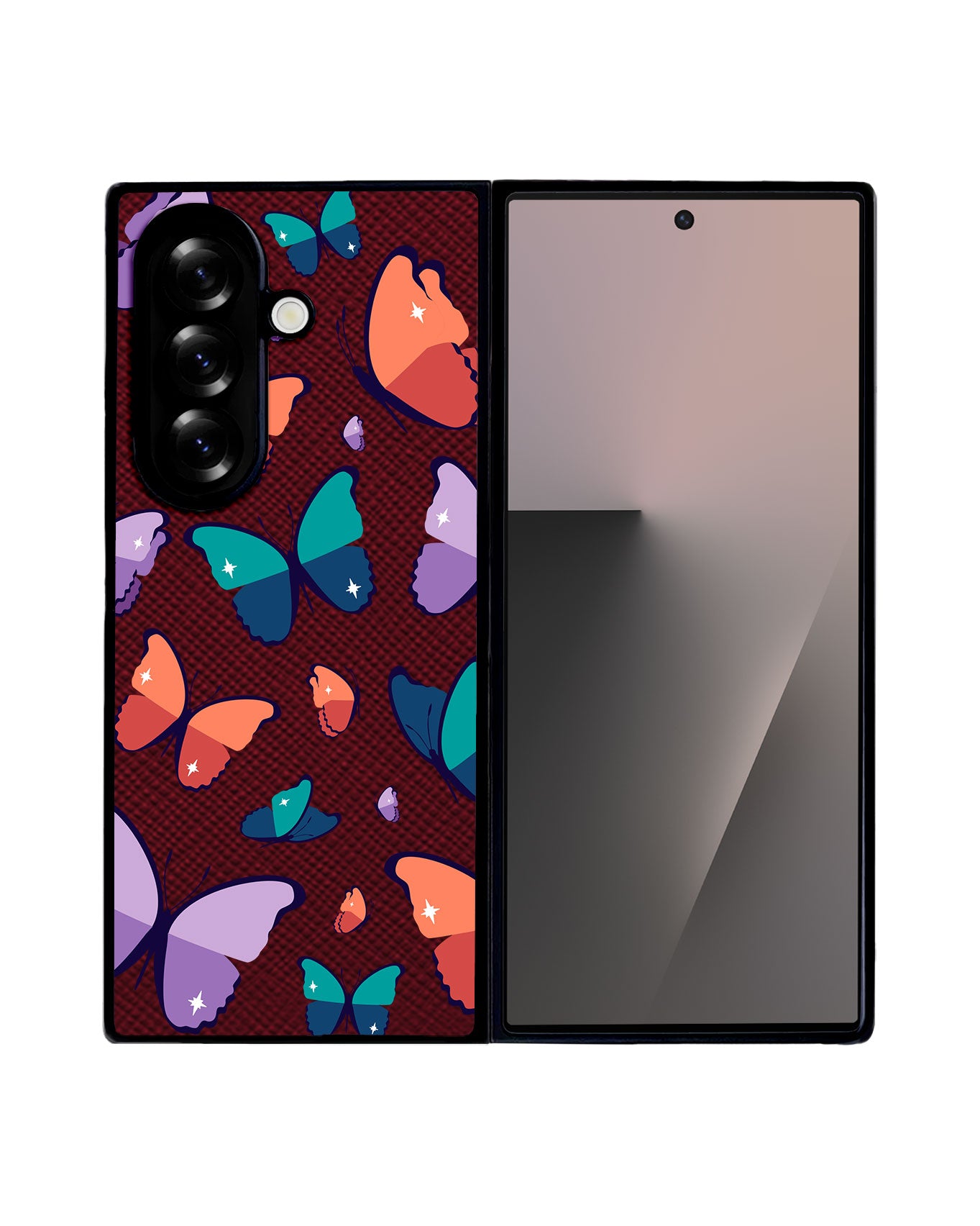 Android Flip / Fold Leather Grip - Butterfly