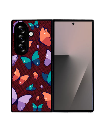 Android Flip / Fold Leather Grip - Butterfly