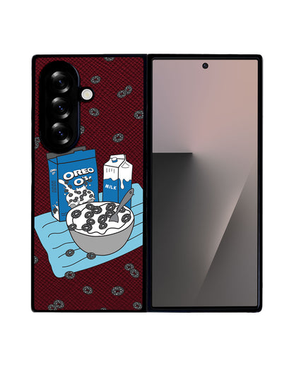 Android Flip / Fold Leather Grip - Cereal O's 1.0