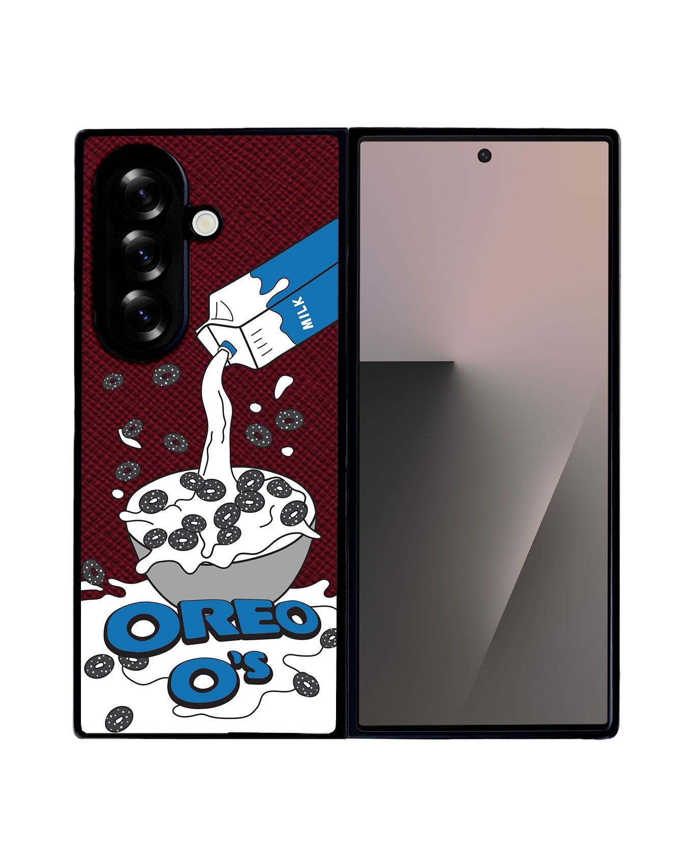 Android Flip / Fold Leather Grip - Cereal O's 2.0