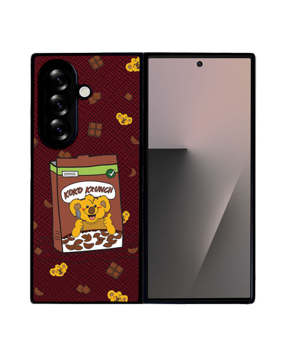 Android Flip / Fold Leather Grip - Choco Cereal