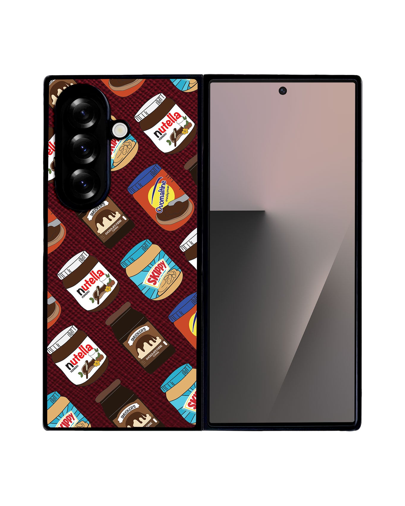 Android Flip / Fold Leather Grip - Choco Spread