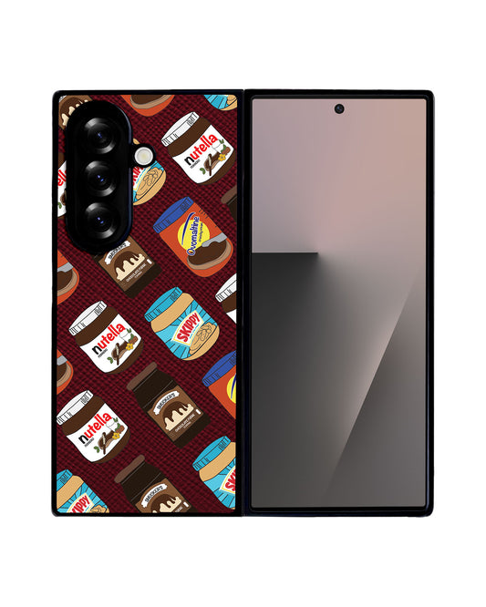 Android Flip / Fold Leather Grip - Choco Spread