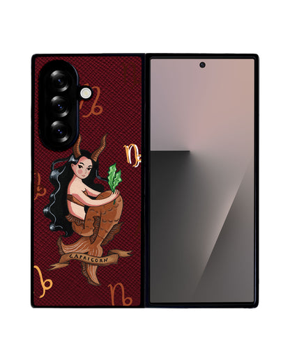 Android Flip / Fold Leather Grip - Capricorn