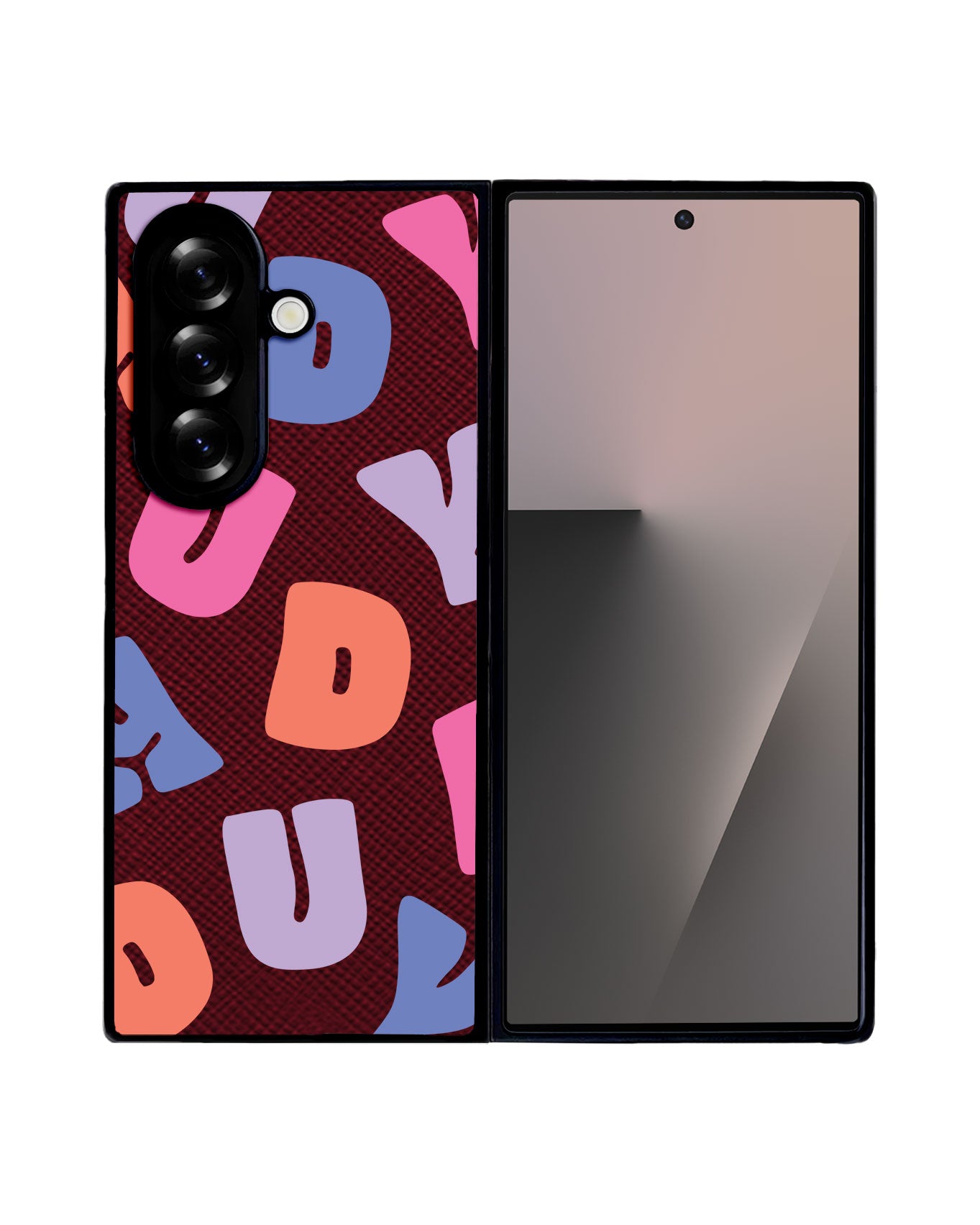 Android Flip / Fold Leather Grip - Chubby Monogram