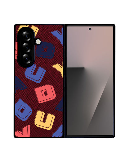 Android Flip / Fold Leather Grip - Cool Monogram