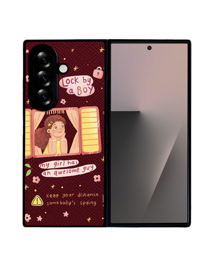 Android Flip / Fold Leather Grip - Crush Girl (Couple Case)