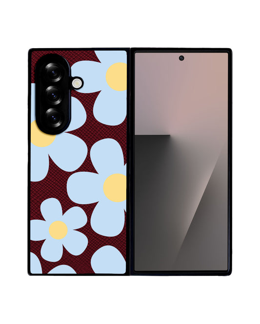 Android Flip / Fold Leather Grip - Daisy Garland