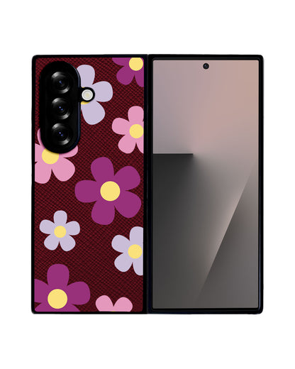 Android Flip / Fold Leather Grip - Daisy Paradise