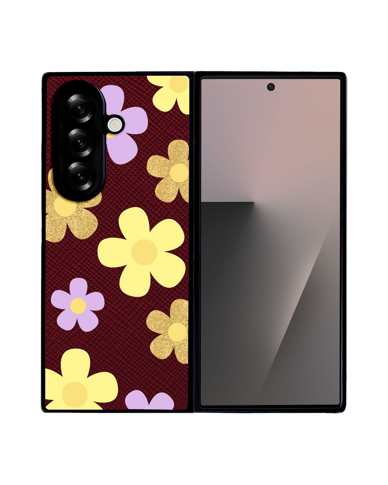 Android Flip / Fold Leather Grip - Daisy Twinkle