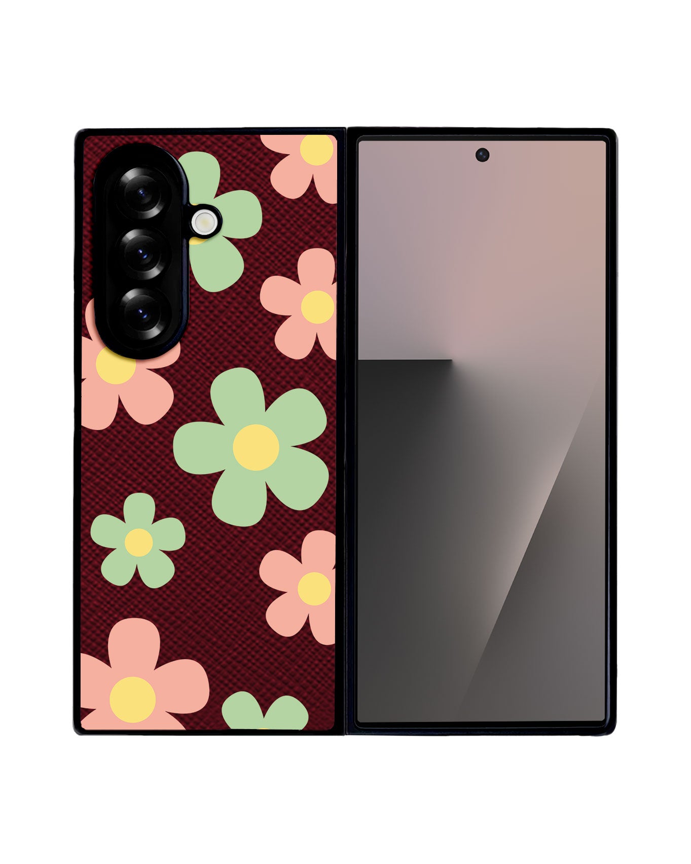 Android Flip / Fold Leather Grip - Daisy Spring