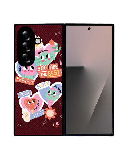 Android Flip / Fold Leather Grip - Dessert Party