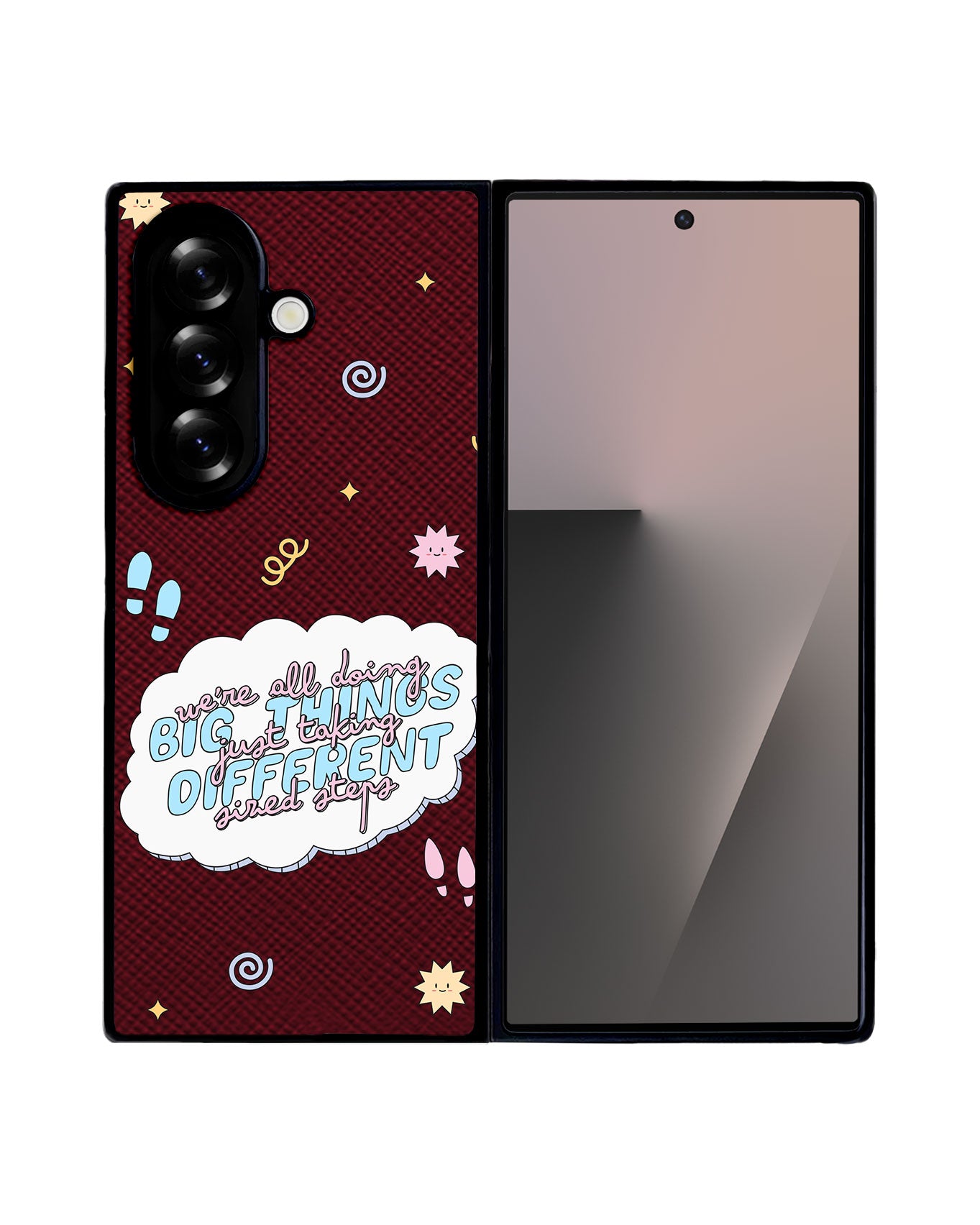 Android Flip / Fold Leather Grip - Different Steps