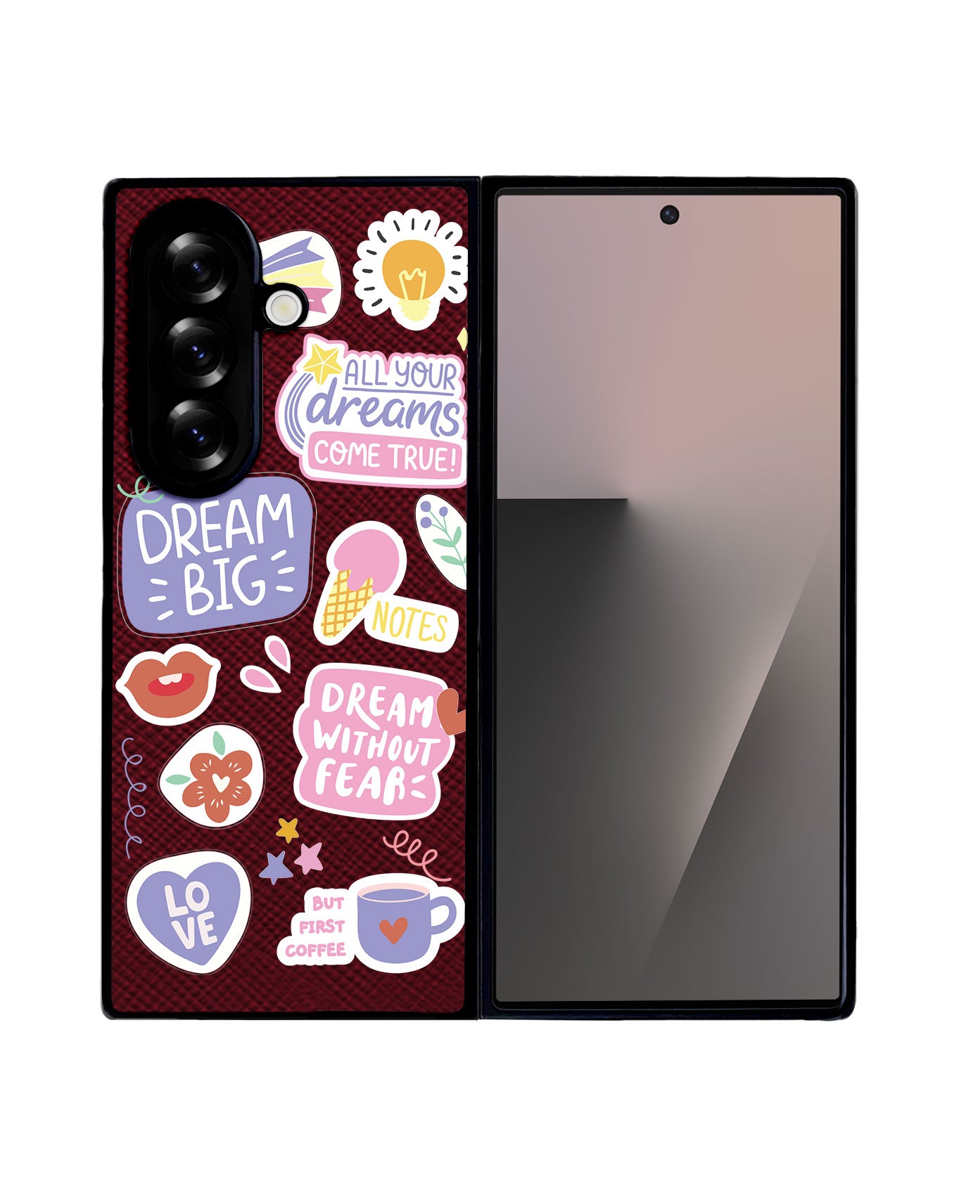 Android Flip / Fold Leather Grip - Dream Sticker Pack