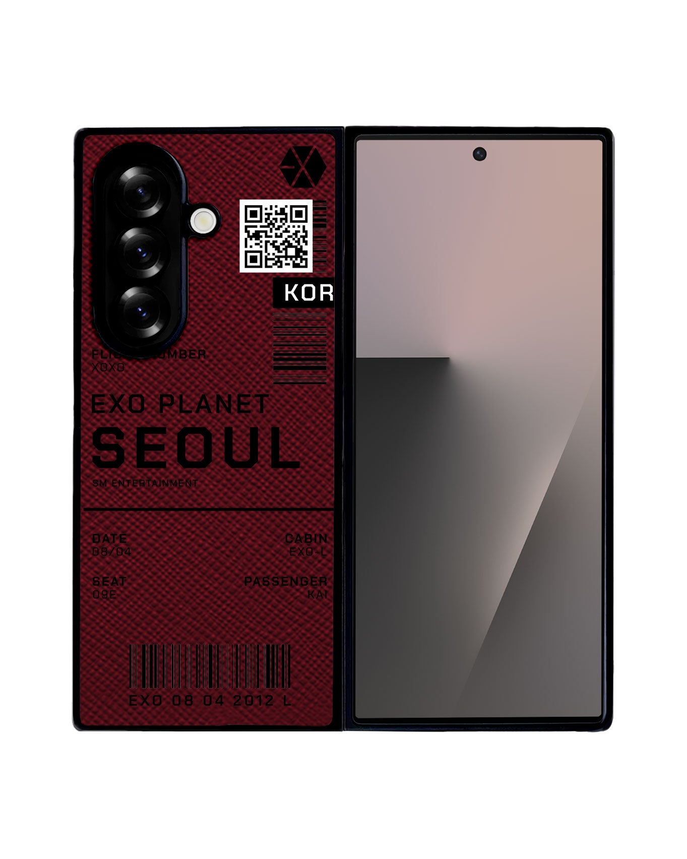 Android Flip / Fold Leather Grip - EXO Planet Ticket