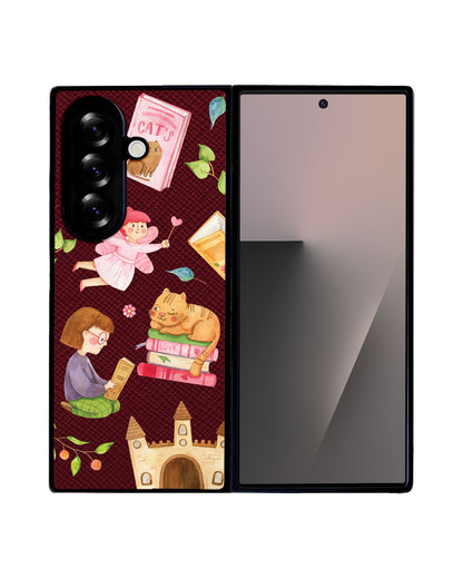 Android Flip / Fold Leather Grip - Fairy Cat