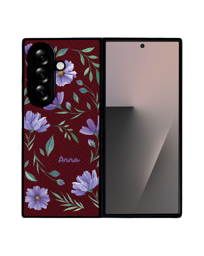 Android Flip / Fold Leather Grip - February Violet