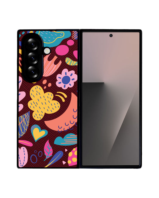 Android Flip / Fold Leather Grip - Florals