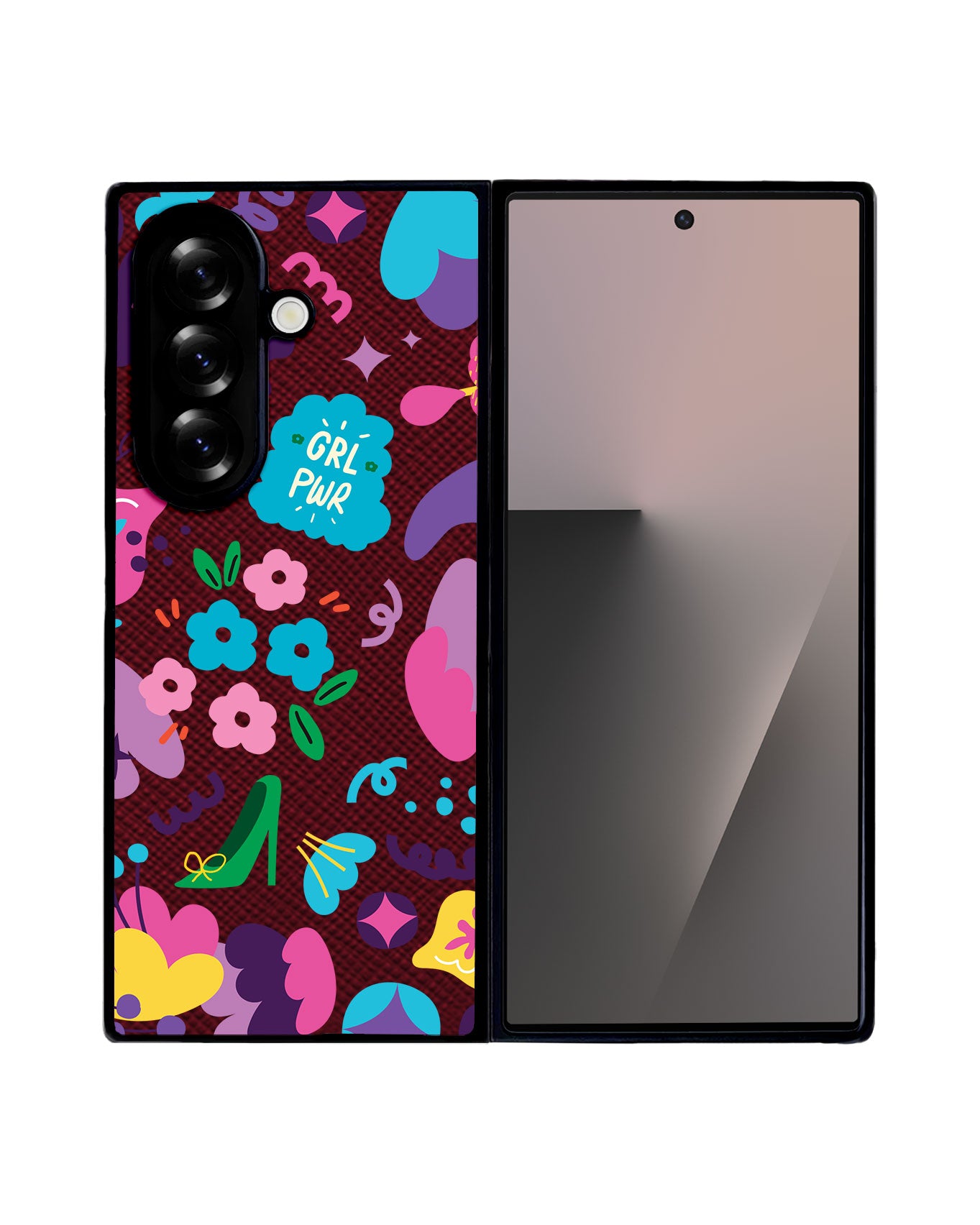 Android Flip / Fold Leather Grip - Girl Power 1.0