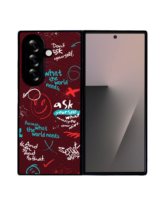 Android Flip / Fold Leather Grip - Graffiti 2.0