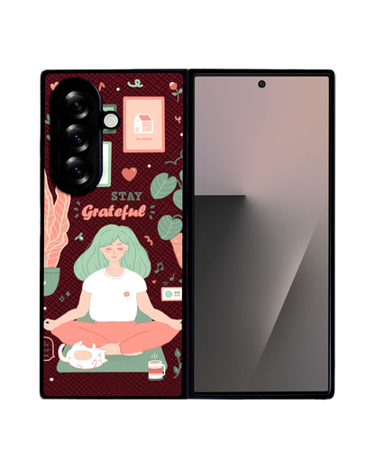 Android Flip / Fold Leather Grip - Grateful