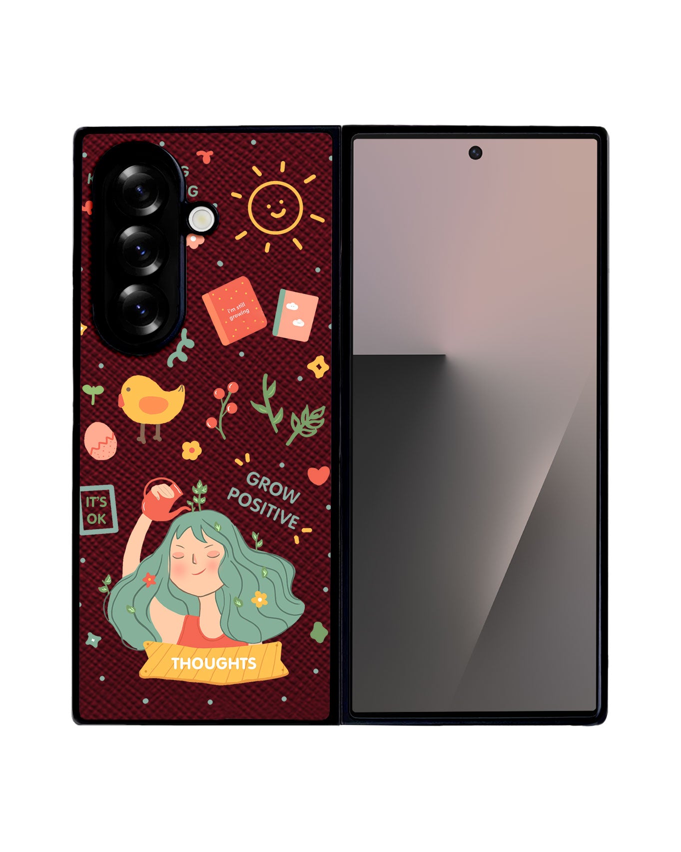 Android Flip / Fold Leather Grip - Grow