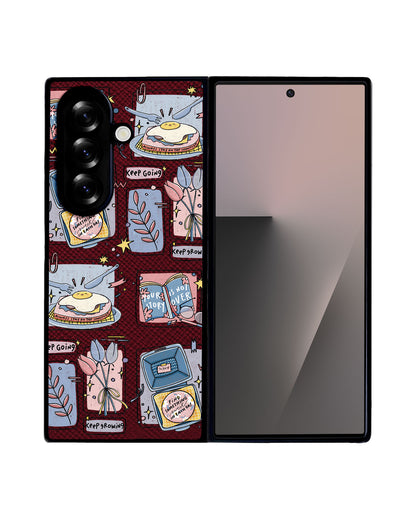 Android Flip / Fold Leather Grip - Grow (Sunnysidearteu)