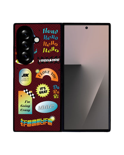 Android Flip / Fold Leather Grip - Hello Treasure