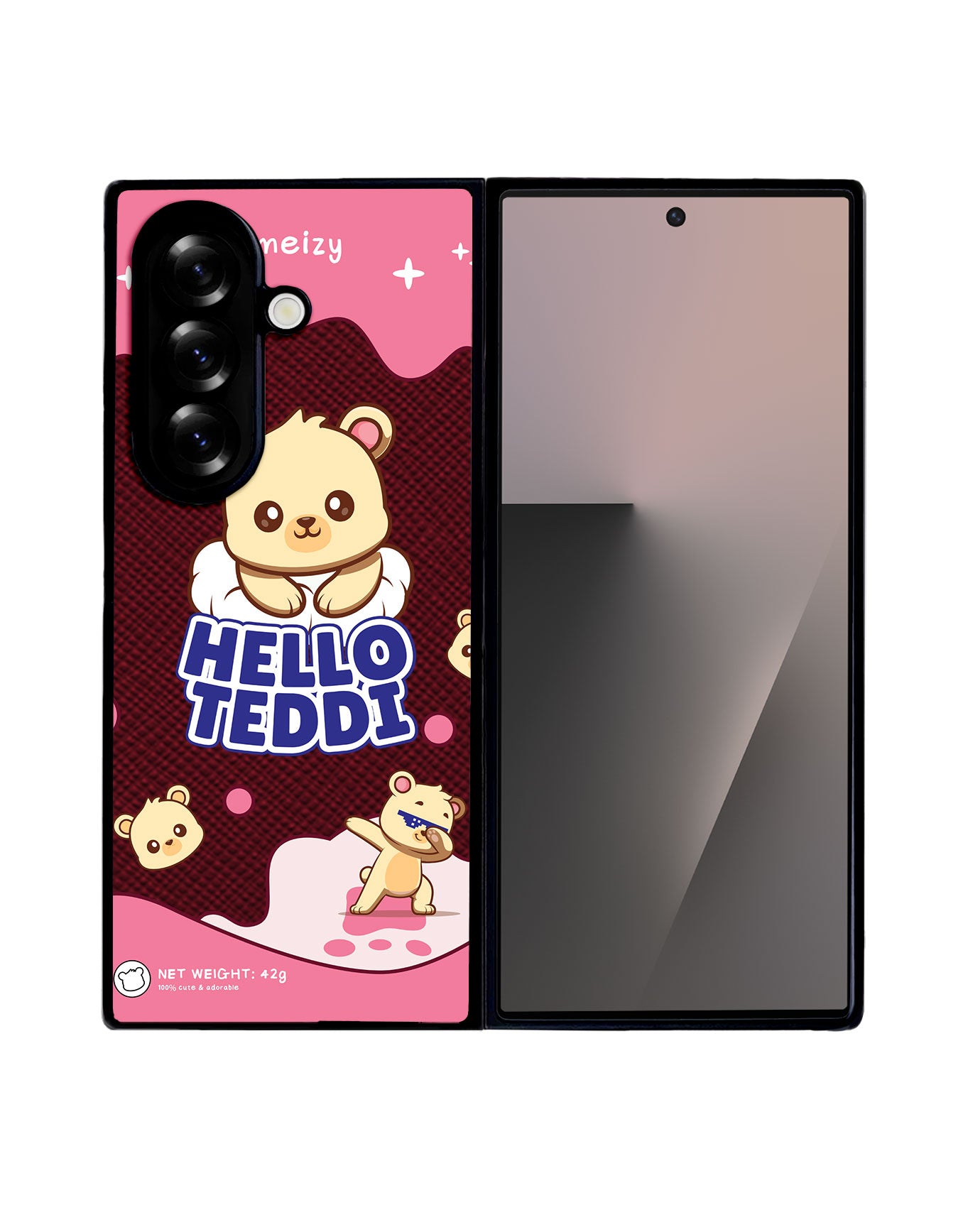 Android Flip / Fold Leather Grip - Hello Teddy 2.0