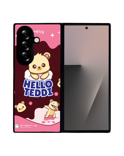Android Flip / Fold Leather Grip - Hello Teddy 2.0
