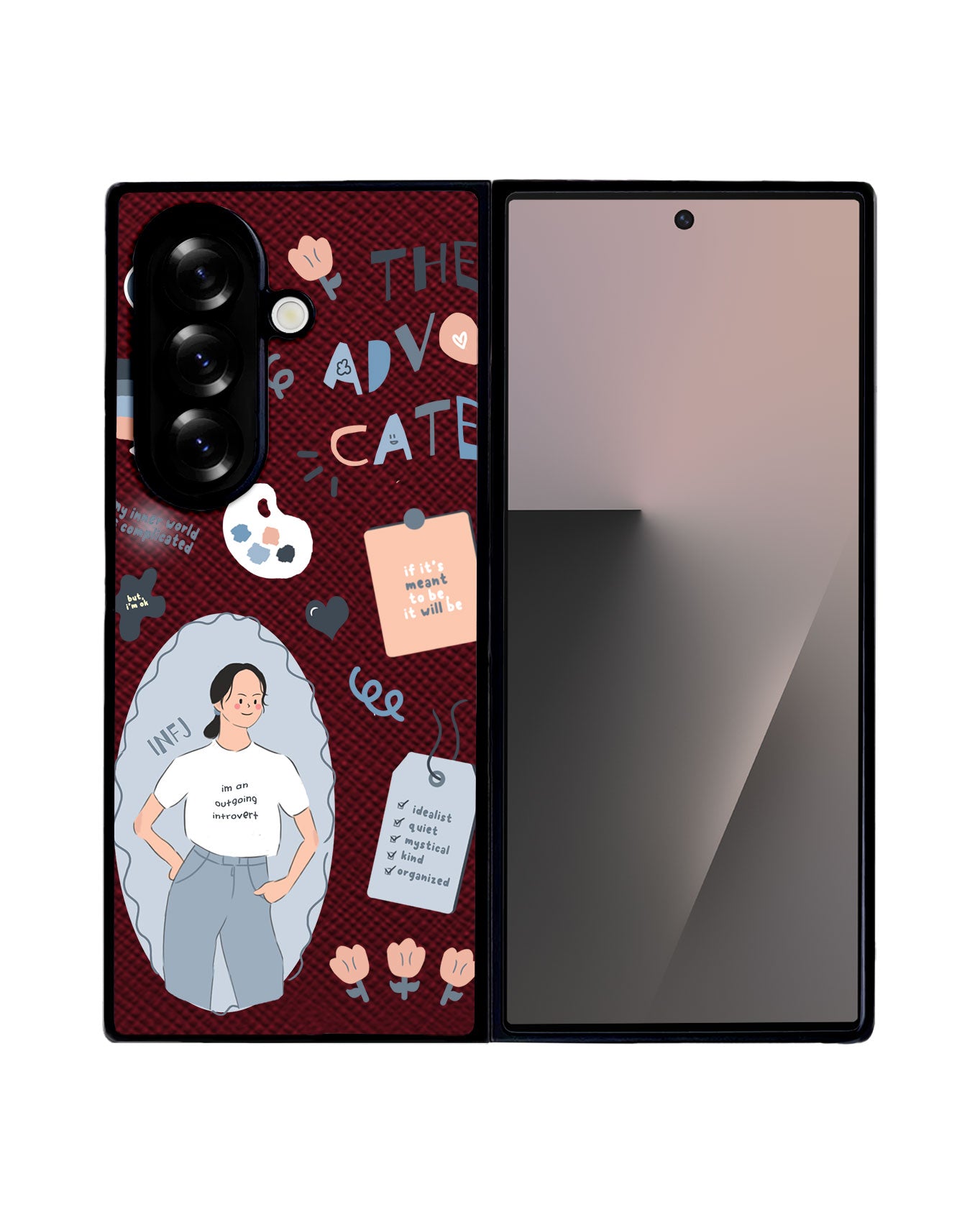 Android Flip / Fold Leather Grip - INFJ